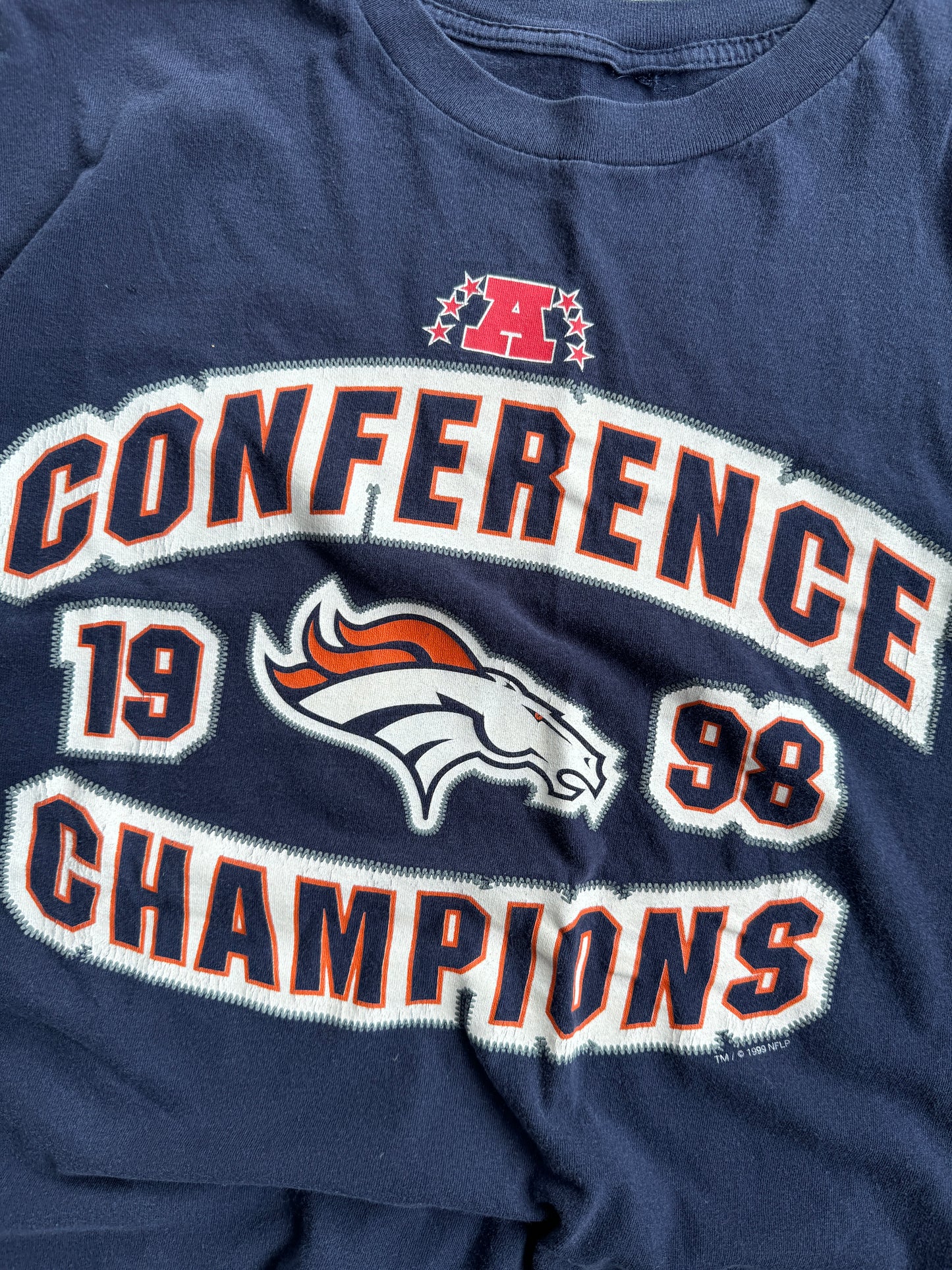 Vintage Denver Broncos Conference Champions 1998 Shirt - XL