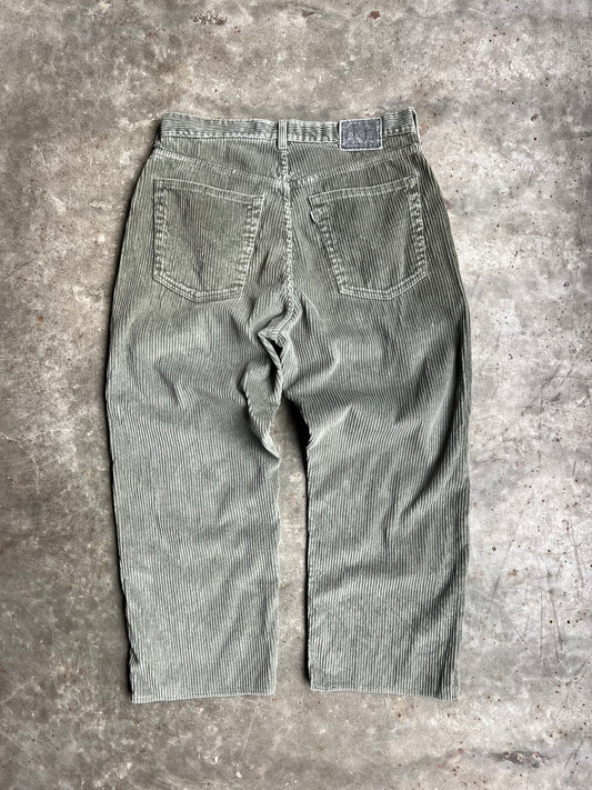 Vintage Green Corduroy Levi's Silvertab Pants - 34