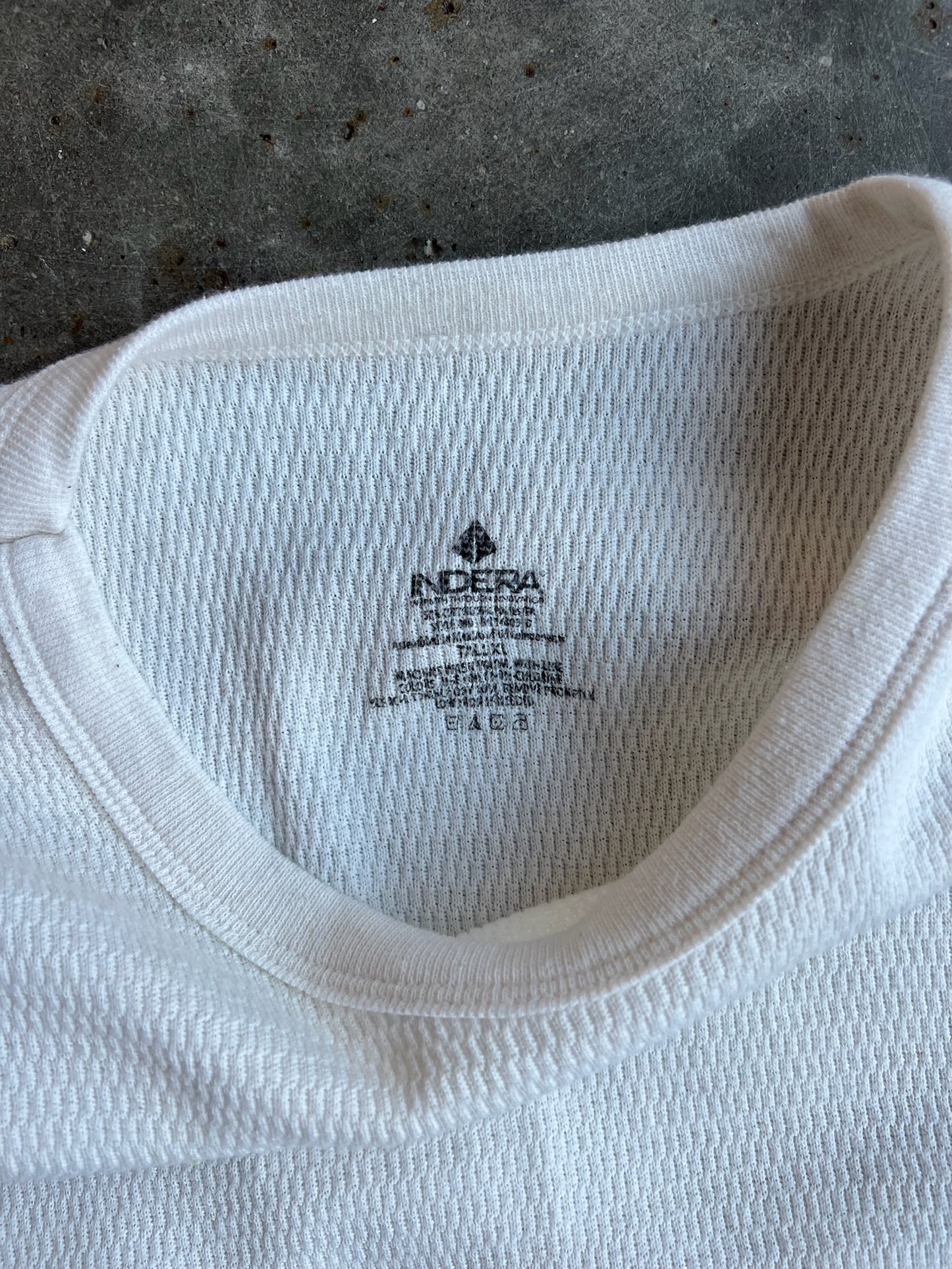 Vintage White Indera Thermal - XL