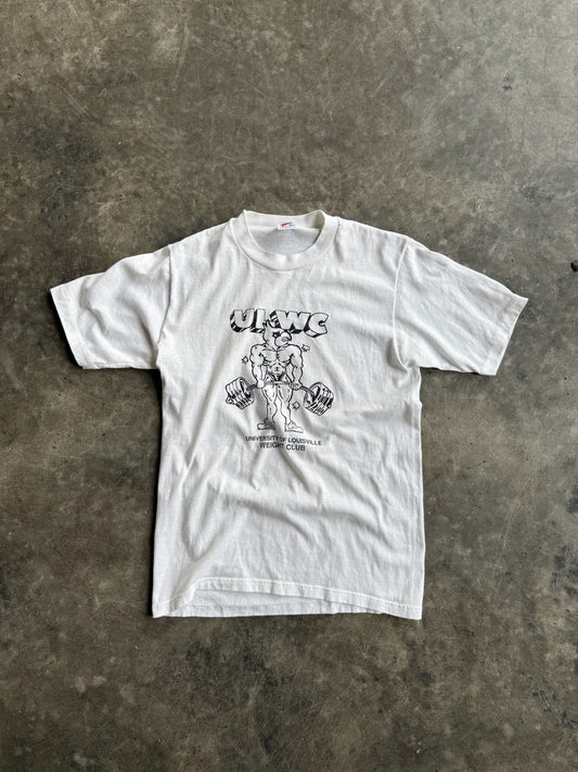 True Vintage White ULWC Distressed Tee - M