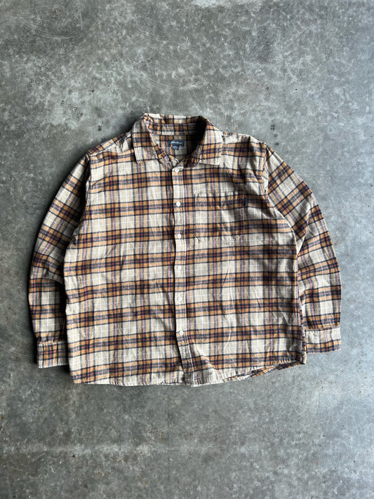 Vintage Yellow Eddie Bauer Flannel - XL