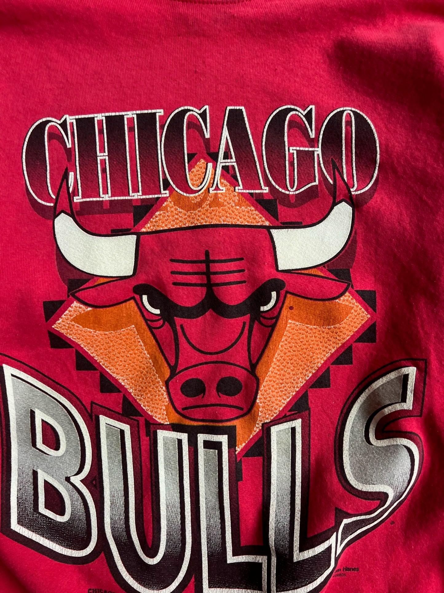 Vintage Red Chicago Bulls Crew - XL