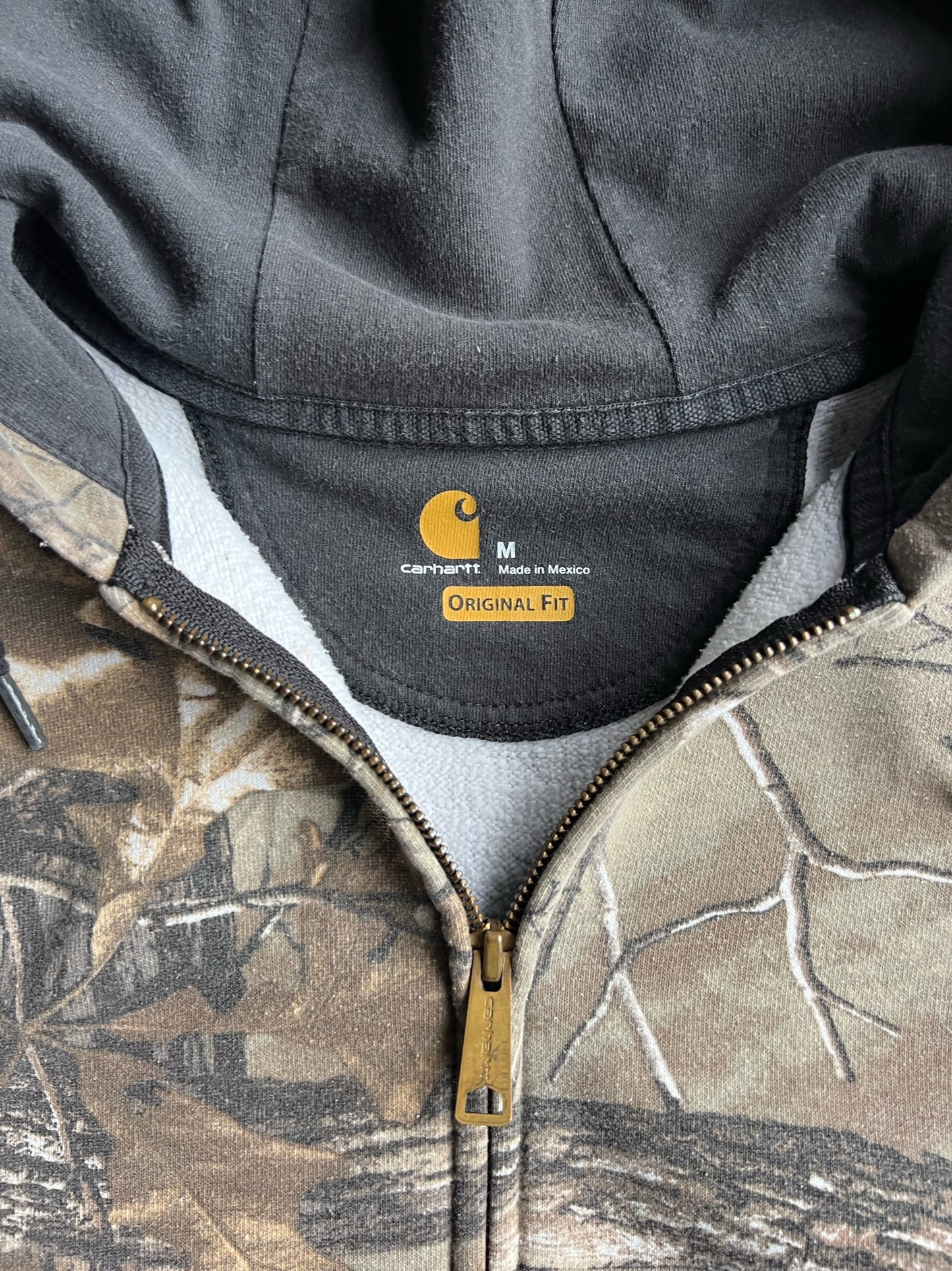 Realtree Camo Carhartt Zip Up Hoodie - L