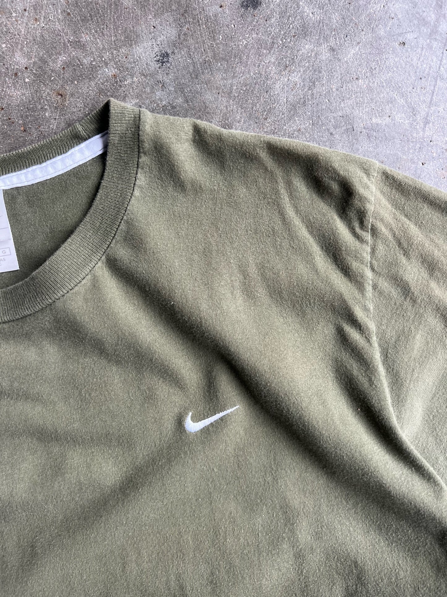 Vintage Green Mini Swoosh Nike Shirt - L