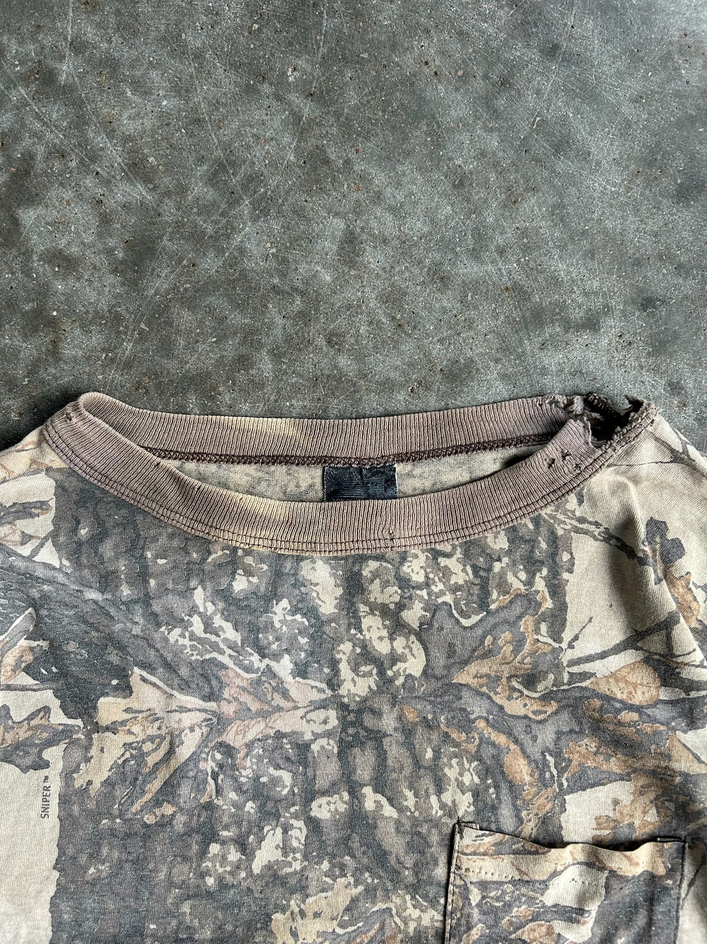 Vintage Ace Sportswear Camo Long Sleeve Shirt - L