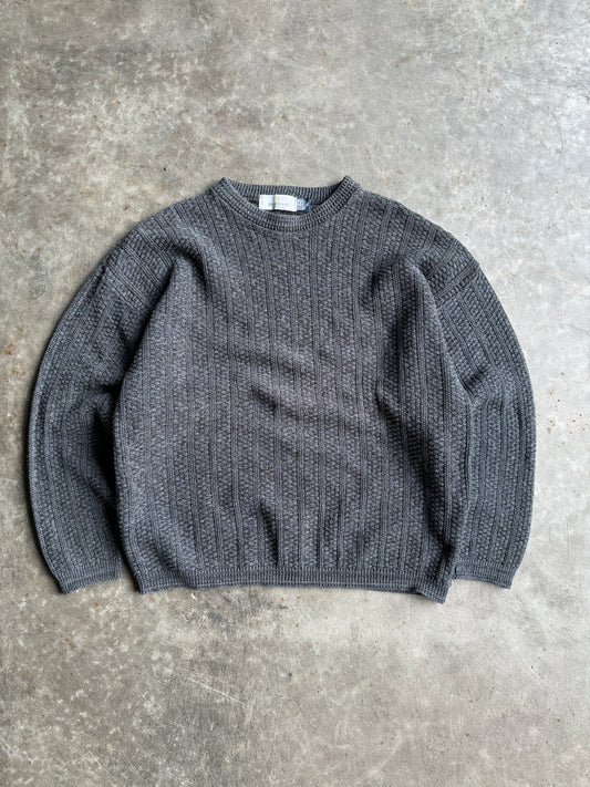 Vintage Bill Blass Dark Grey Sweater - XL