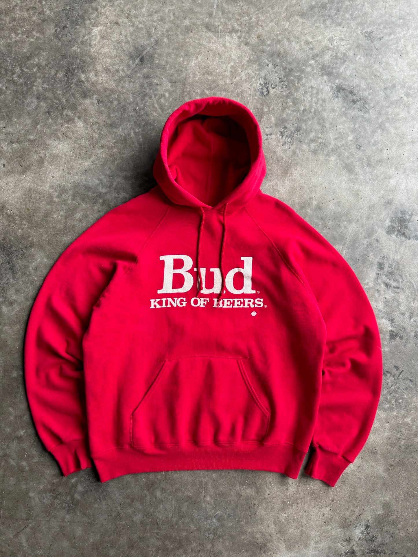 Vintage Red Bud King Of Beers Hoodie - L