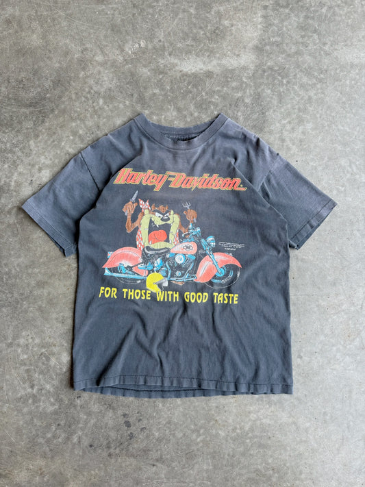 Vintage Single Stitch Harley Davidson Looney Tunes Graphic Tee - M