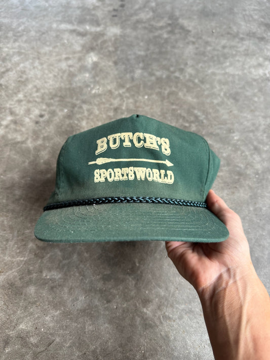 Vintage Butch’s Sportsworld Snapback Hat