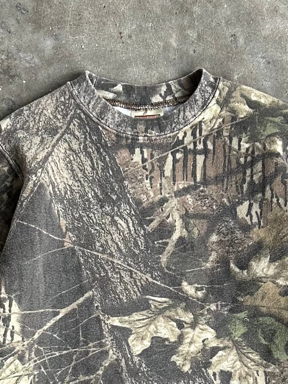 Vintage Mossy Oak Classics Camo Crew - L