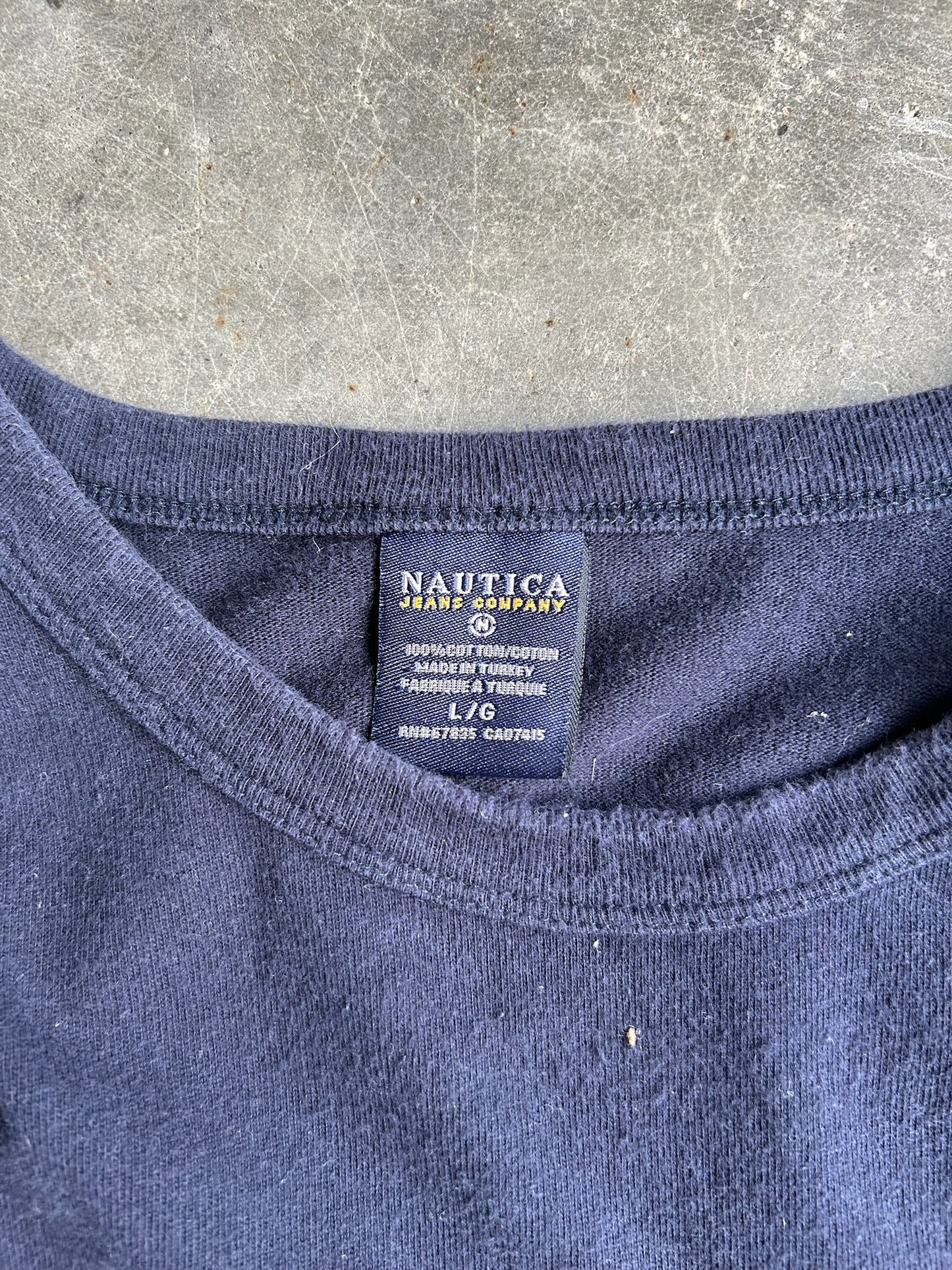 Vintage Navy Nautica Tee - L