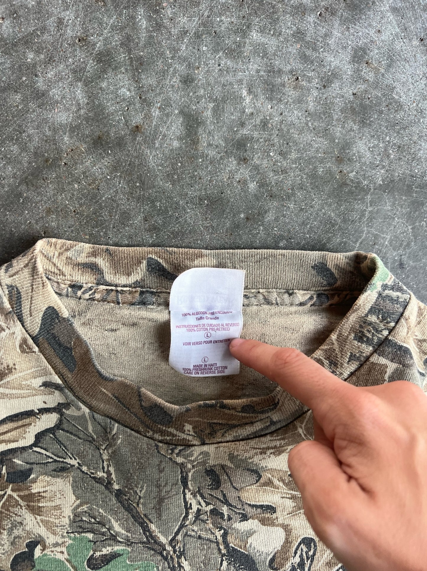 Vintage Rugged Wear Camo Shirt - L