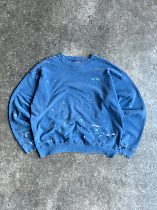 Vintage Blue Painted Levi Strauss Crew - L