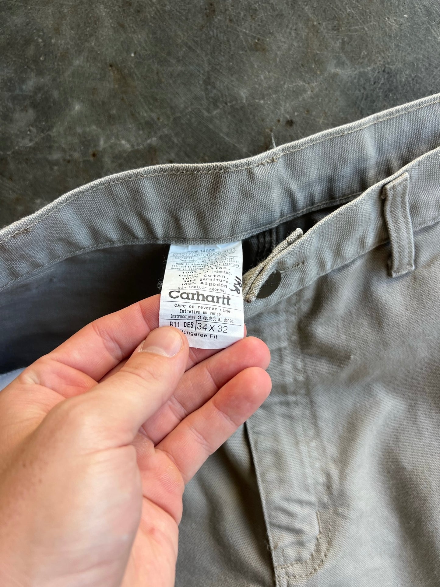 Vintage Beige Carhartt Carpenter Pants - 34