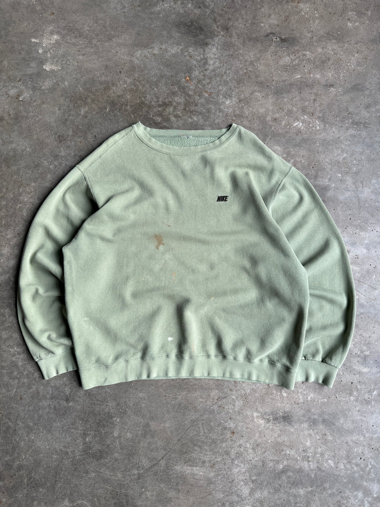 Vintage Sage Green Nike Crew - XL