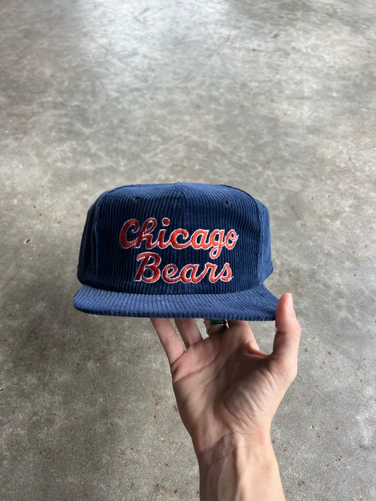 Vintage Corduroy Chicago Bears Snapback Hat