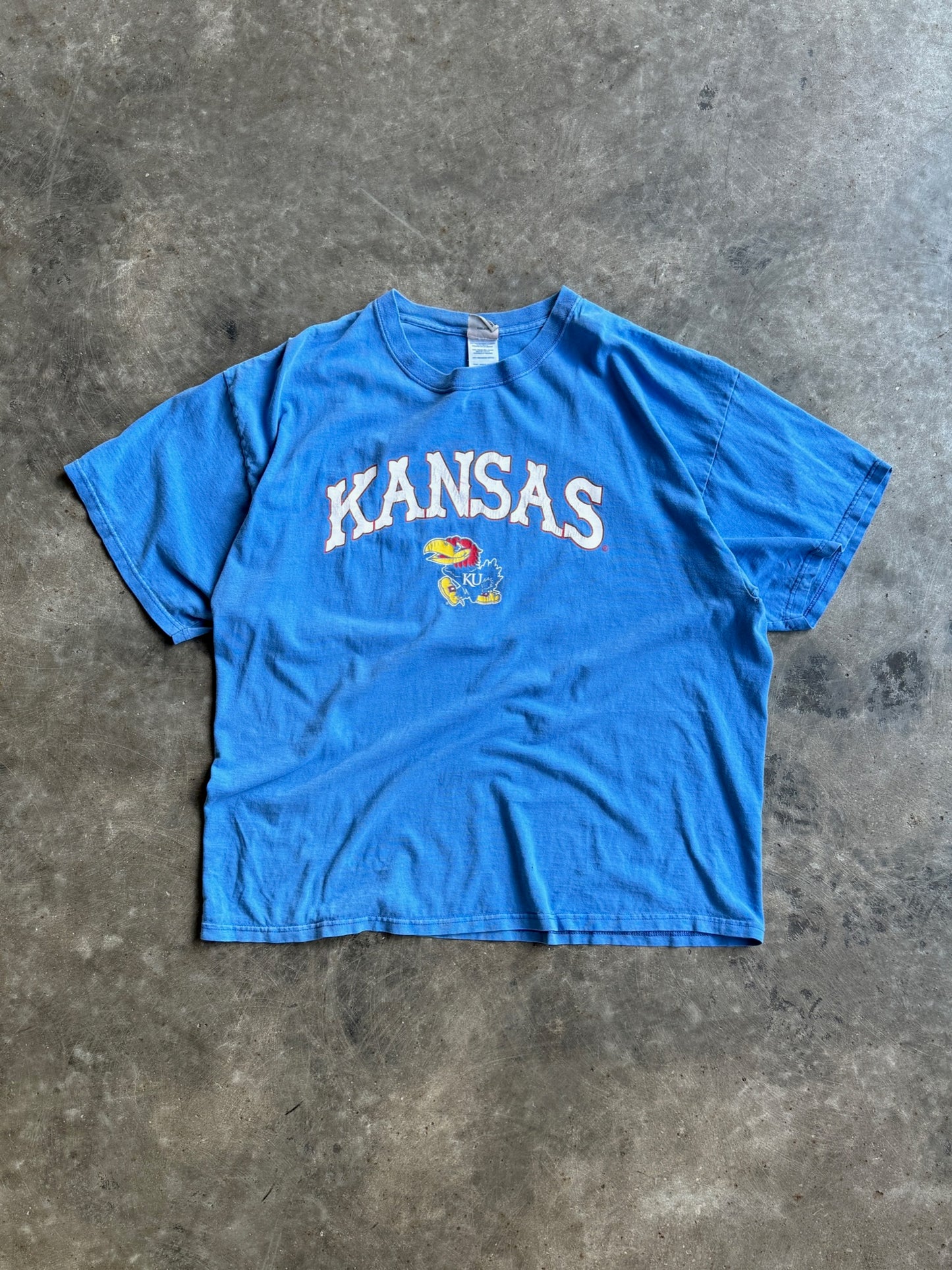 Vintage Blue KU Kansas Shirt - XXL