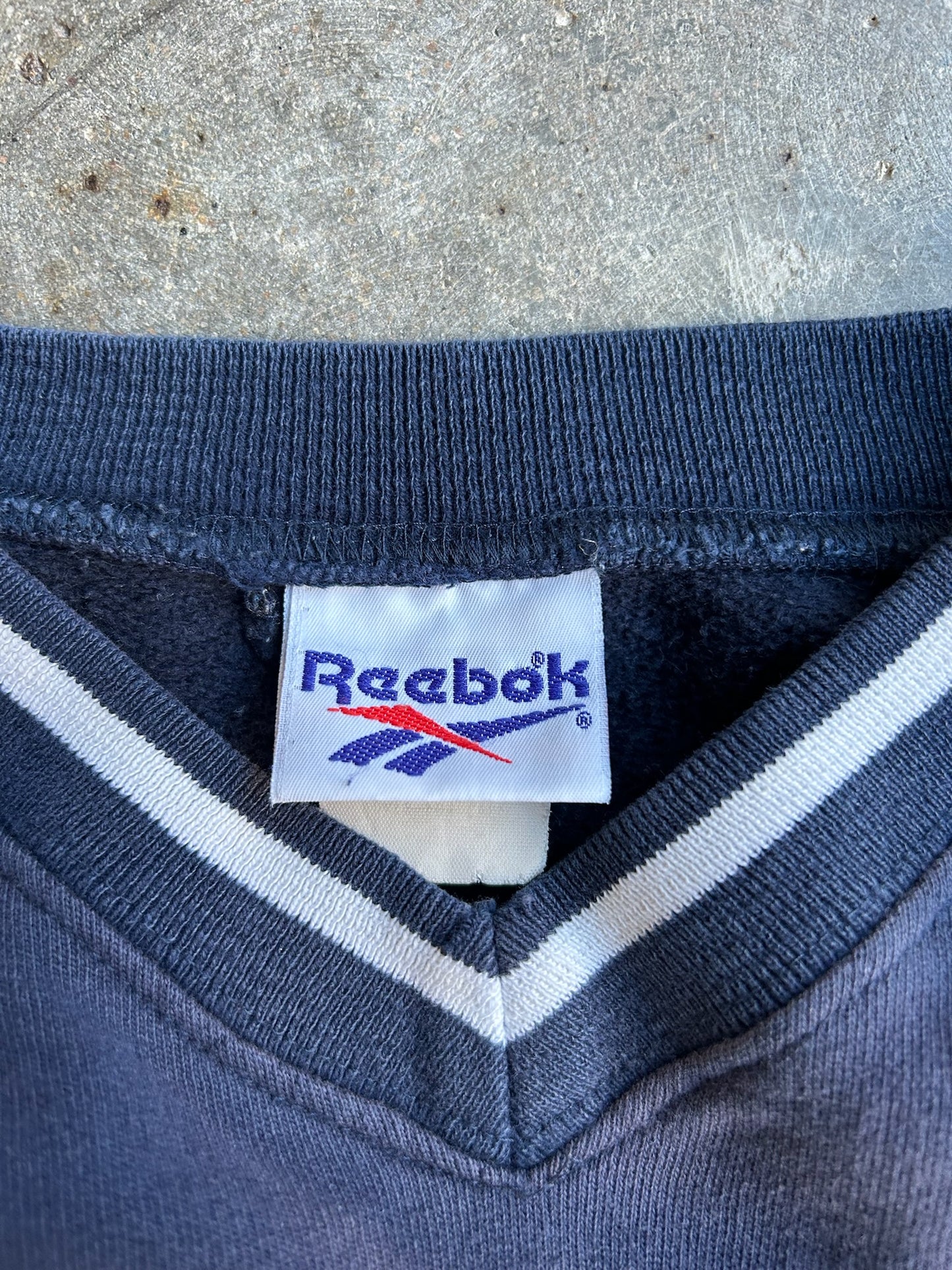 Vintage Navy Reebok Distressed Crew - XL
