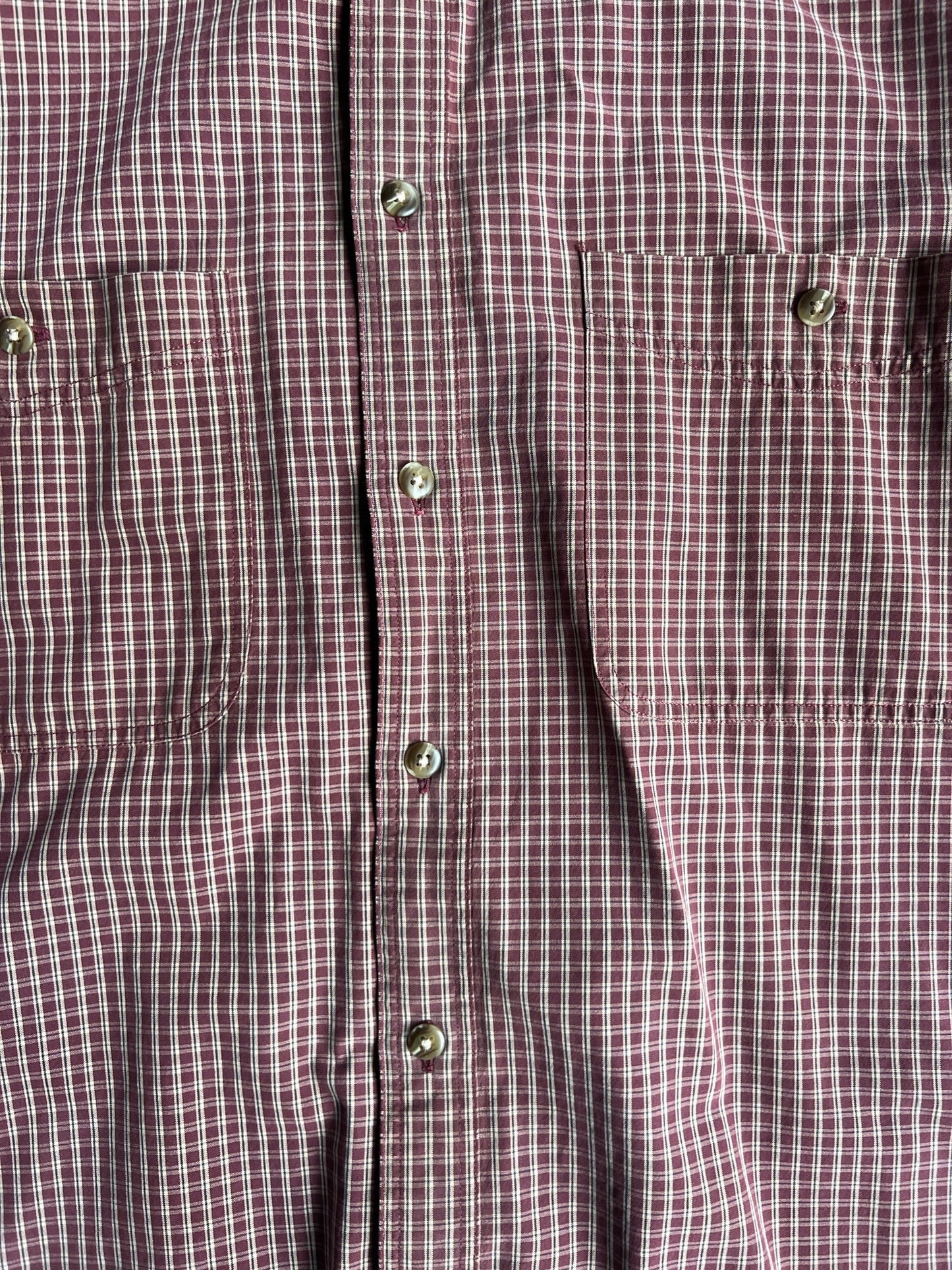 Vintage Red Cropped L.L. Bean Button Up - L