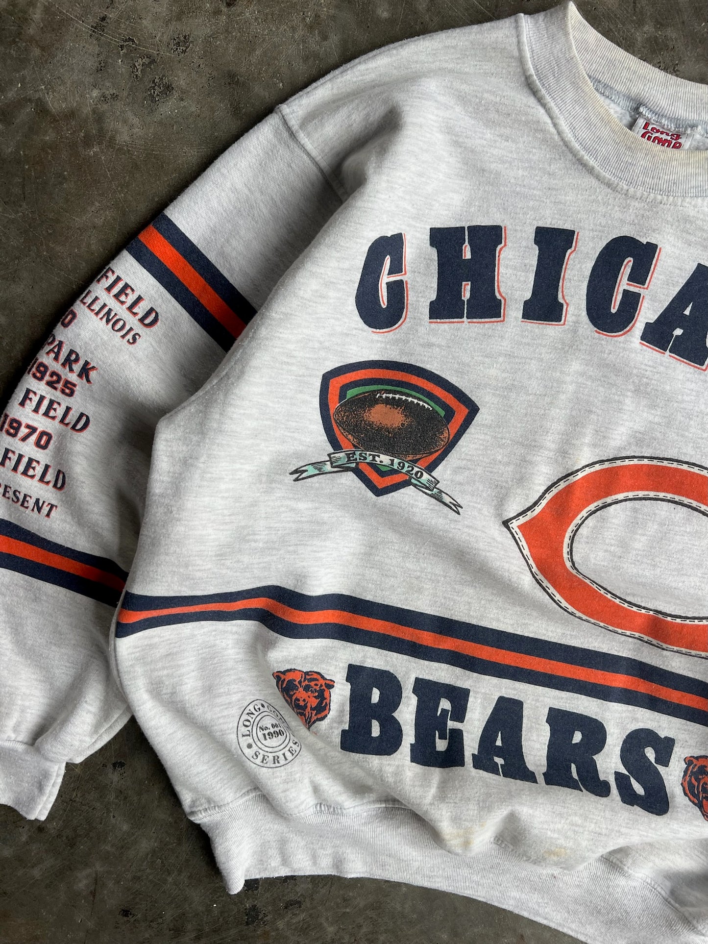 Vintage Chicago Bears Long Gone Crew - XL