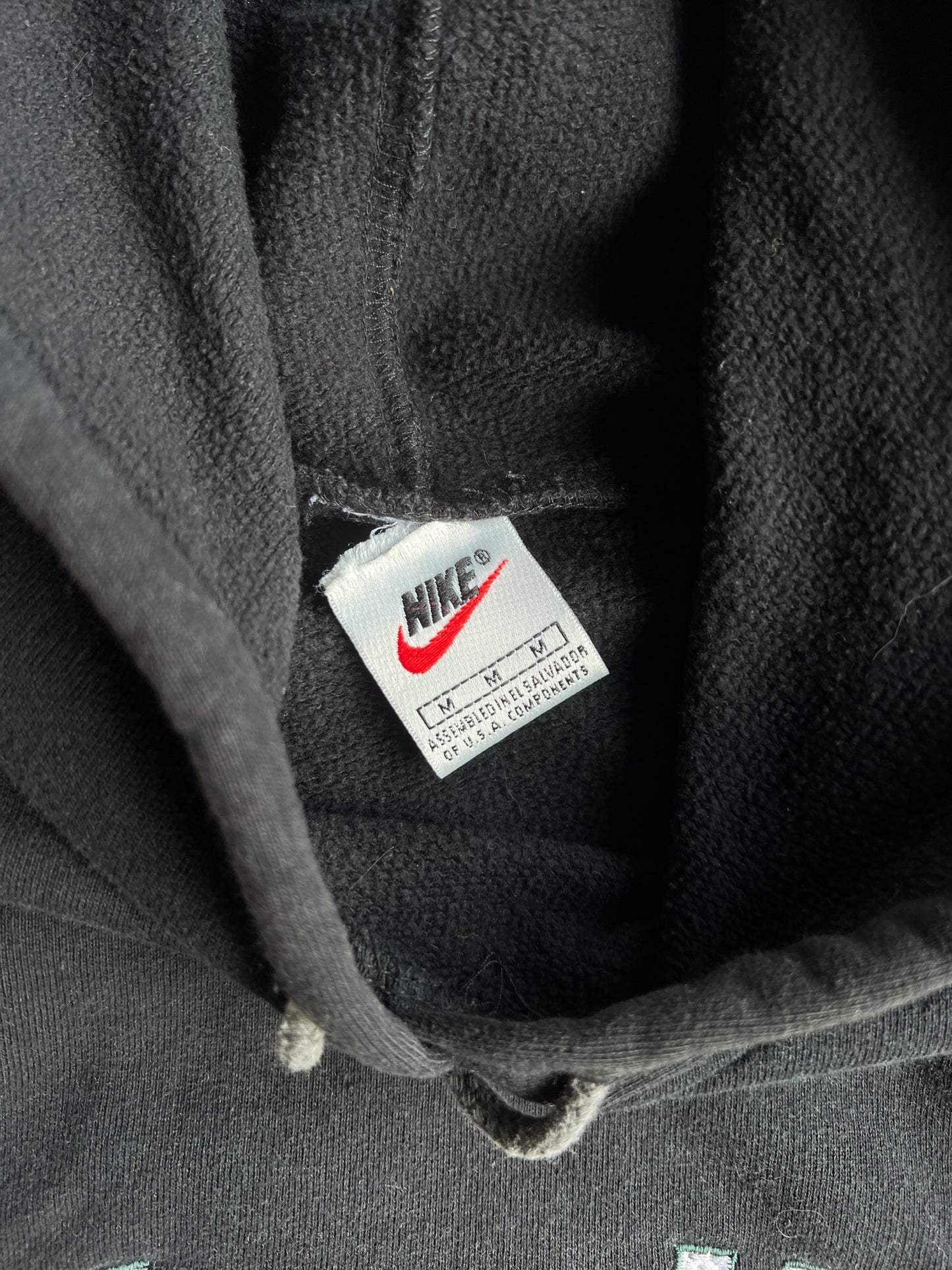 Vintage Black Nike Hoodie - M