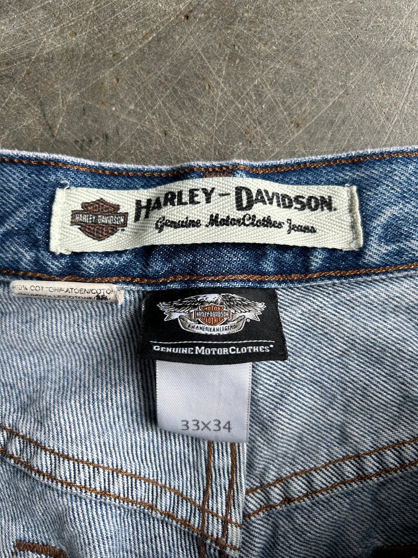 Vintage Harley Davidson Denim Shorts - 29