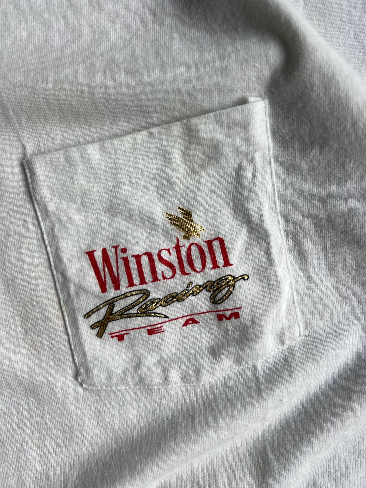 Vintage White Winston Racing Team Shirt - XL