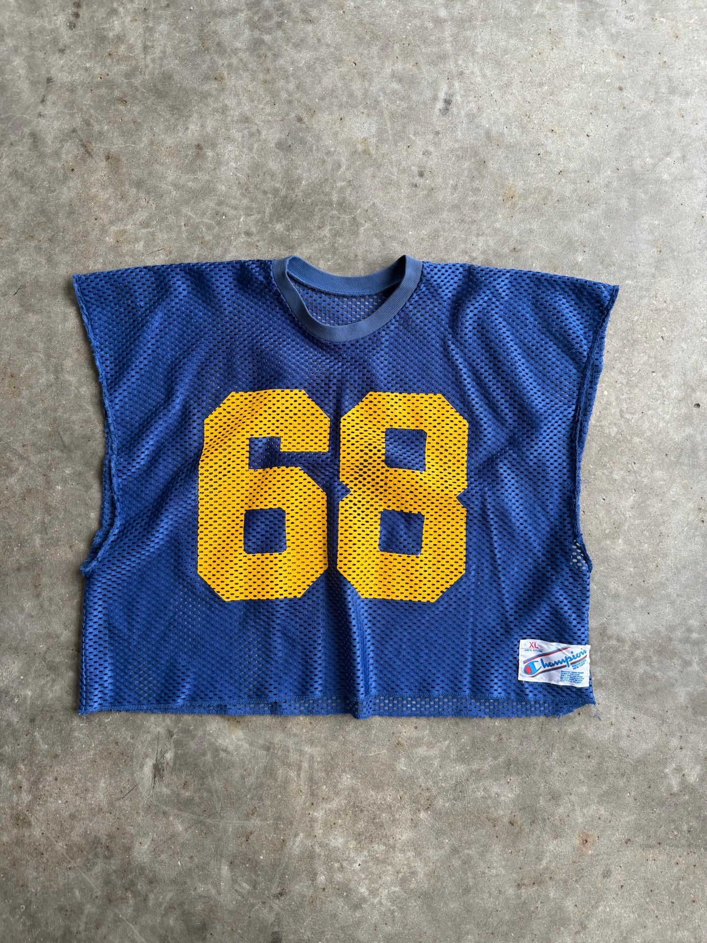 Vintage Royal Blue Champion Cutoff Jersey - L