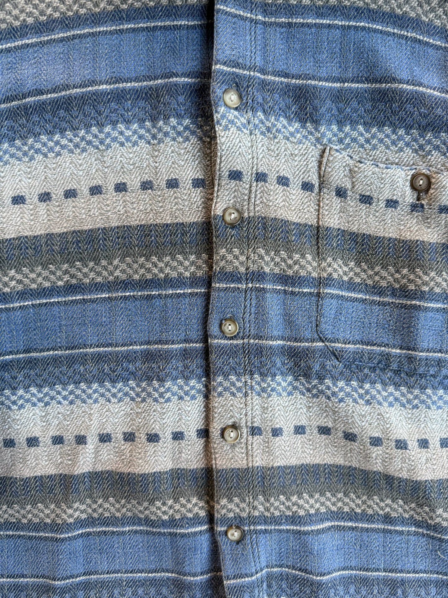 Vintage Supplies Pattern Button Up - L