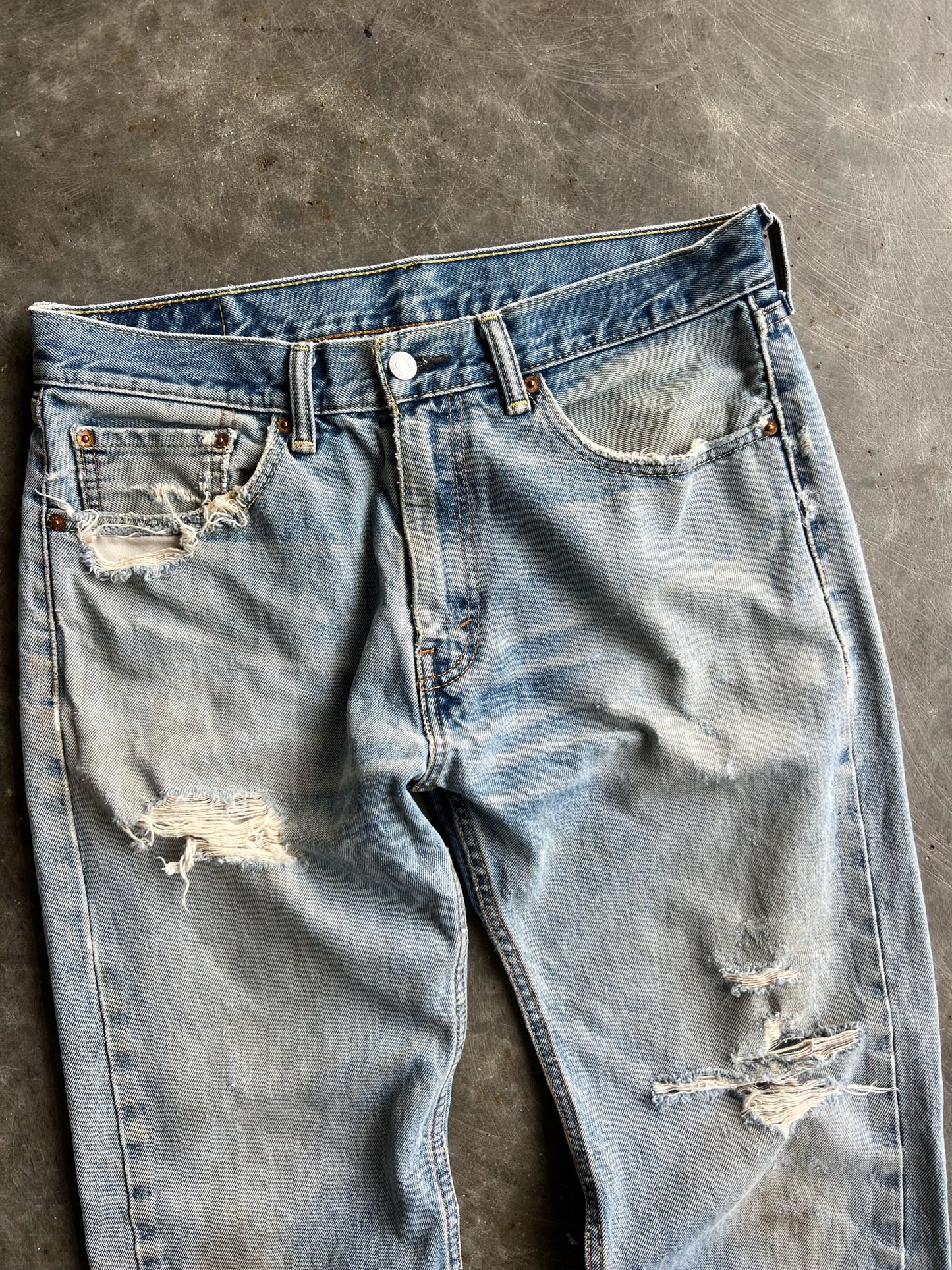 Vintage Distressed Faded Levi's 505 Pants - 34