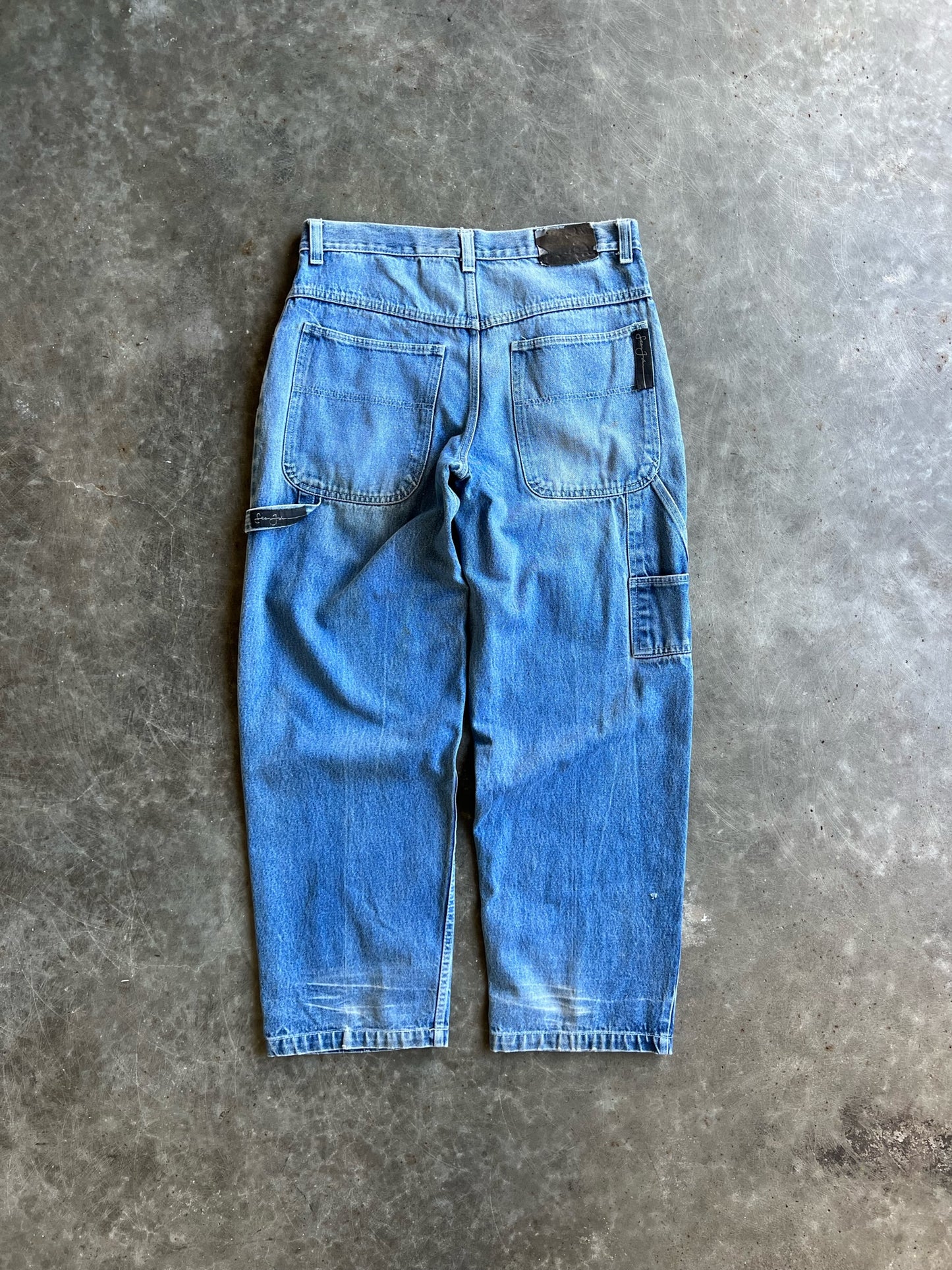 Vintage Medium Wash John Jeans Carpenter Pants - 35