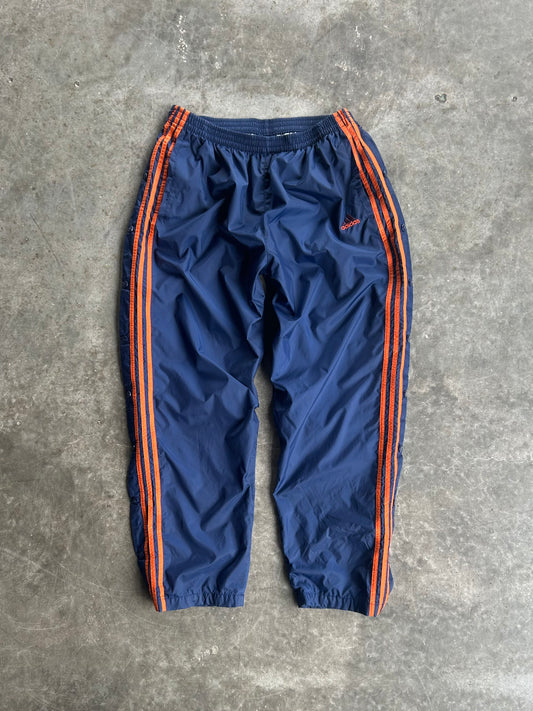 Vintage Navy & Orange Adidas Track Pants - XL