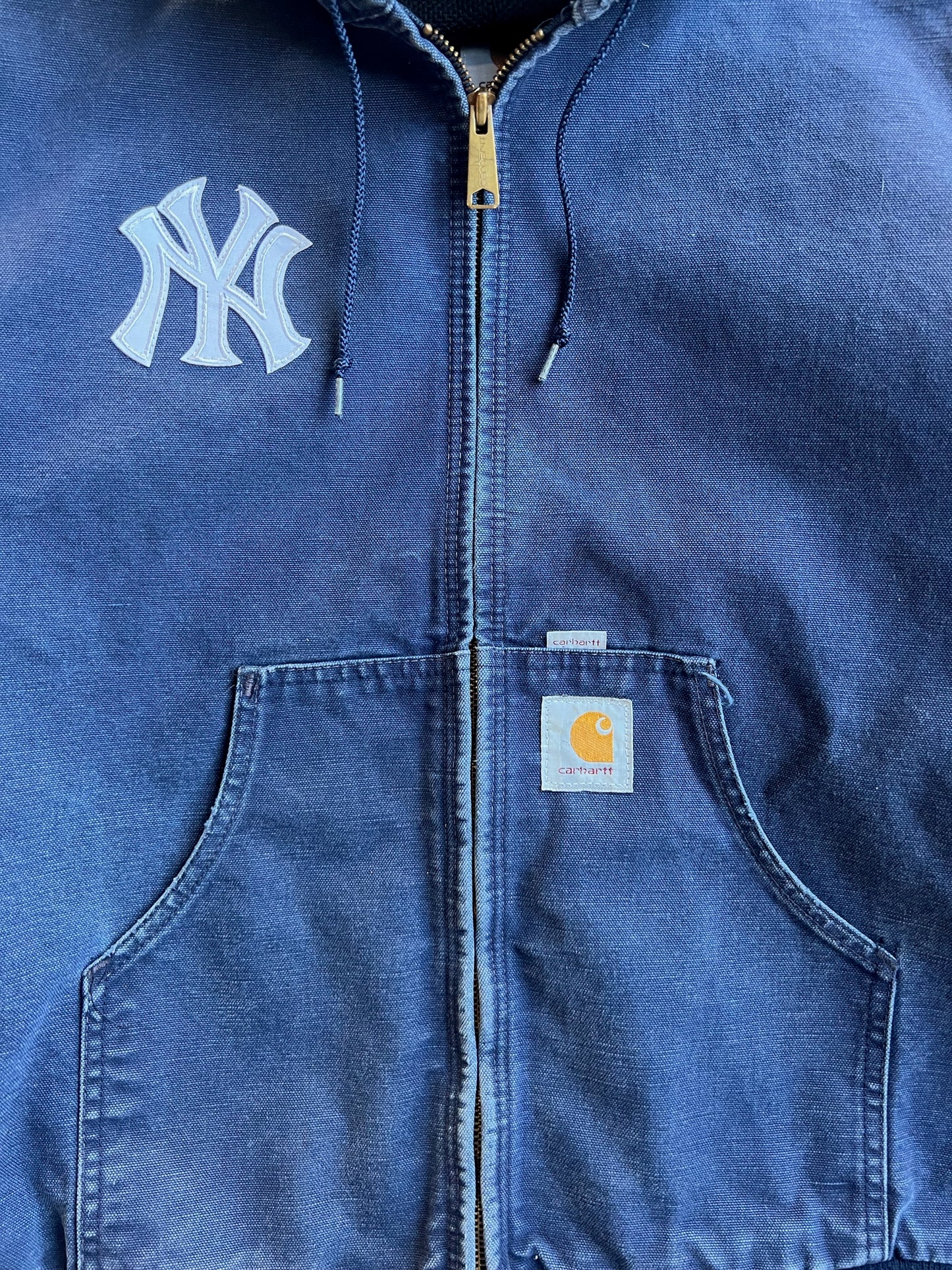 Vintage Navy Yankees Carhartt Jacket - S