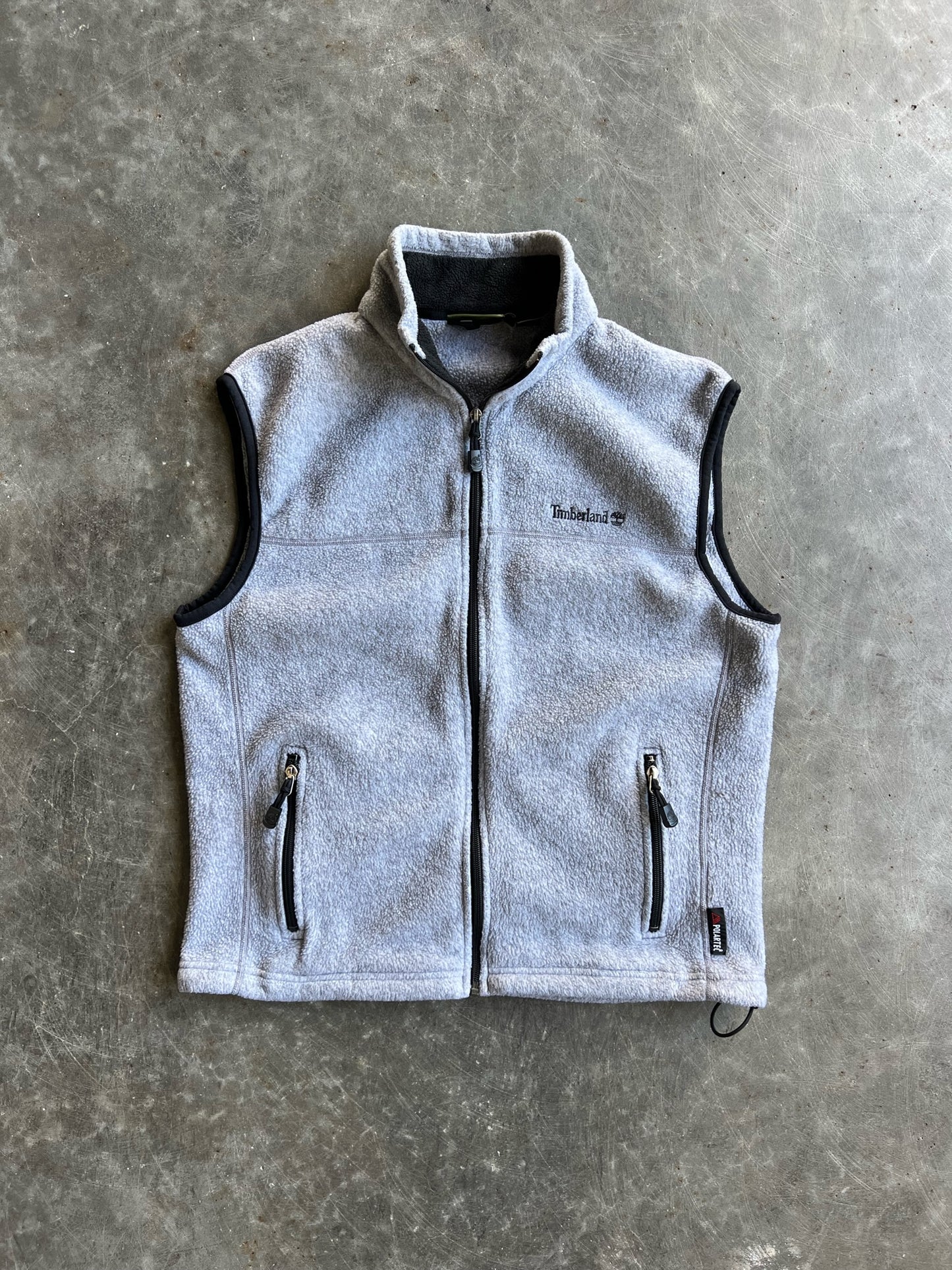 Vintage Grey Fleece Timberland Vest - M