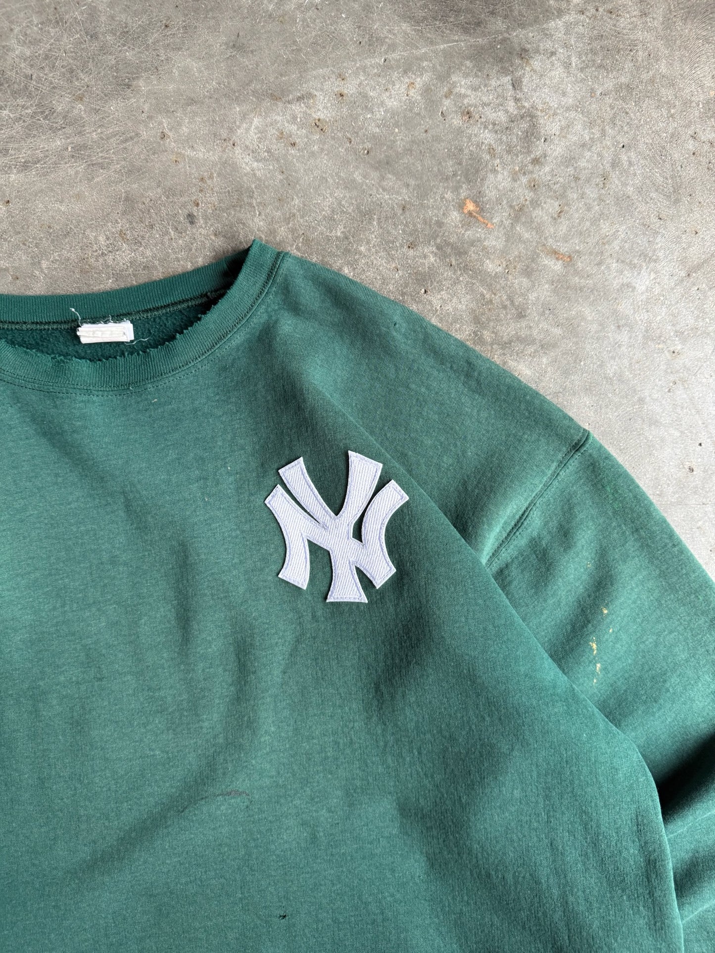 Vintage Green Yankees Crew - XL