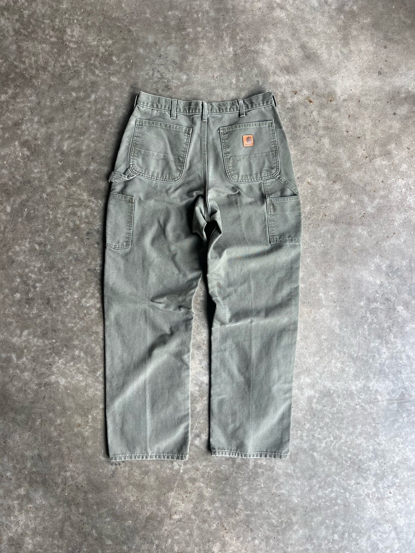 Vintage Green Carhartt Carpenter Pants - 32