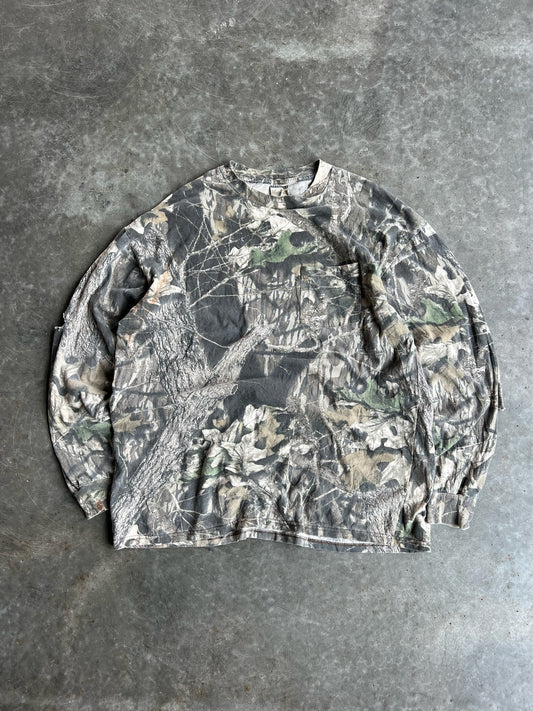 Vintage Jerzees Camo Long Sleeve Shirt - XXL