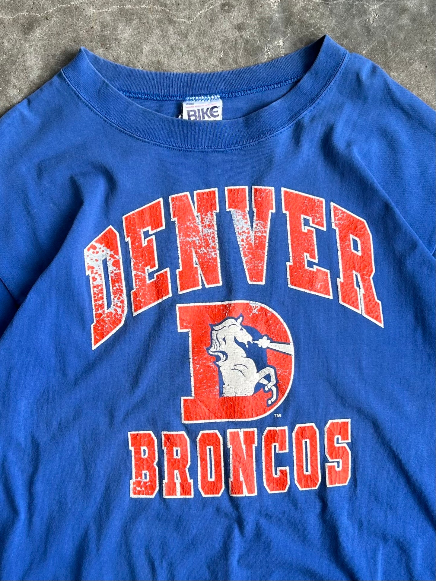 Vintage Blue Denver Broncos Tee - XL