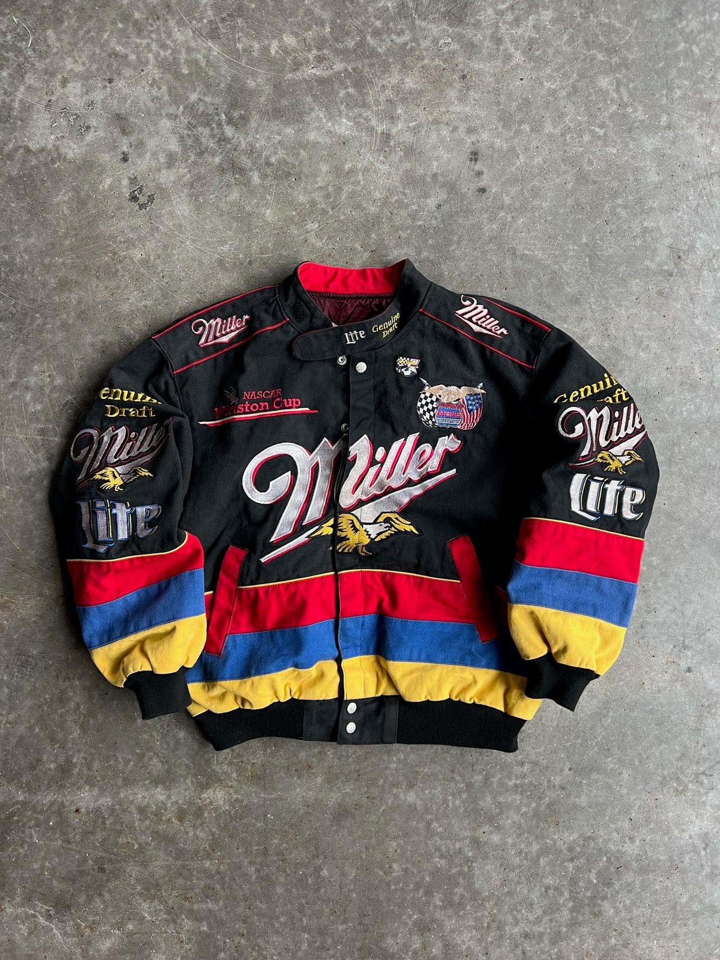 Vintage Miller NASCAR Winston Cup Racing Jacket - M