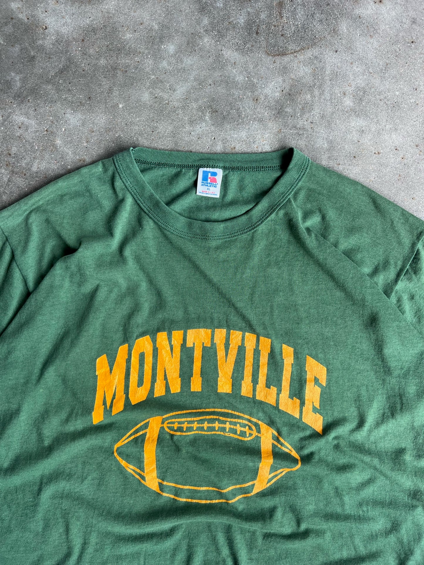 Vintage Green Montville Football Shirt - XL