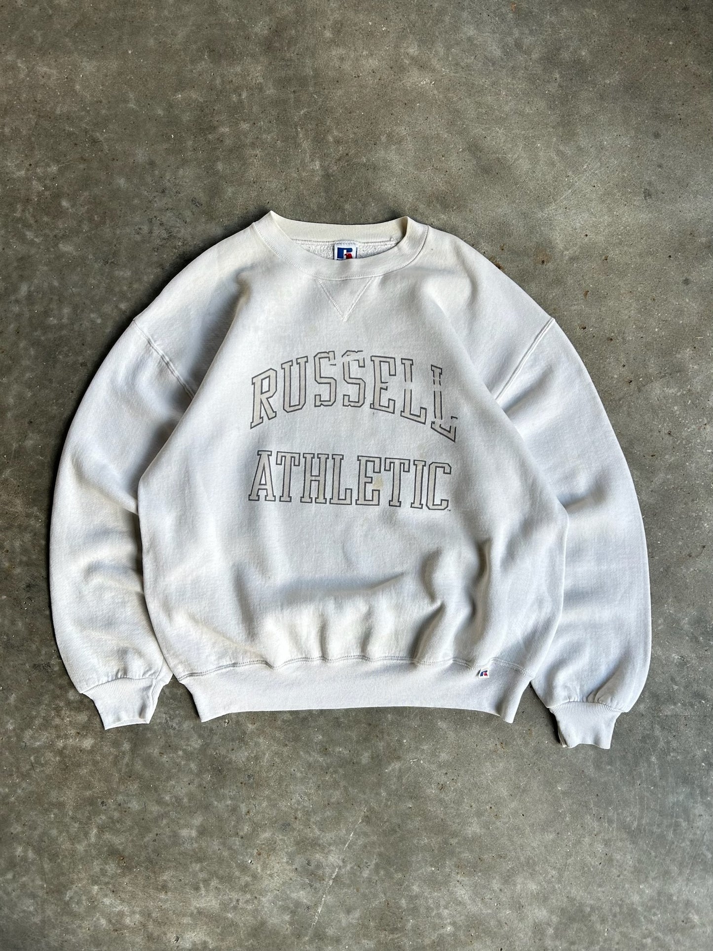 Vintage Cream Russell Athletic Crew - XL