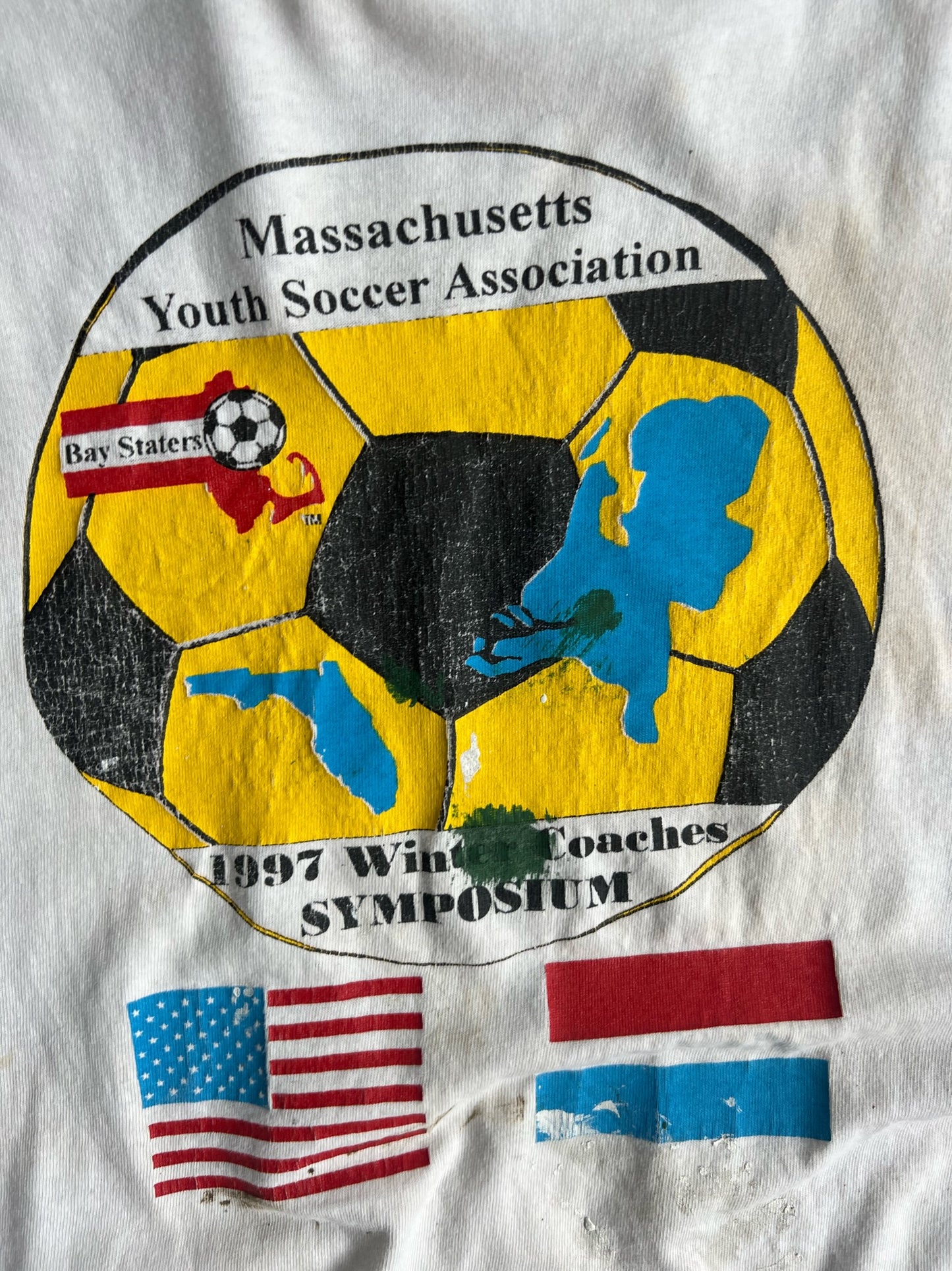 Vintage Reebok Massachusetts Youth Soccer Association Shirt - XL