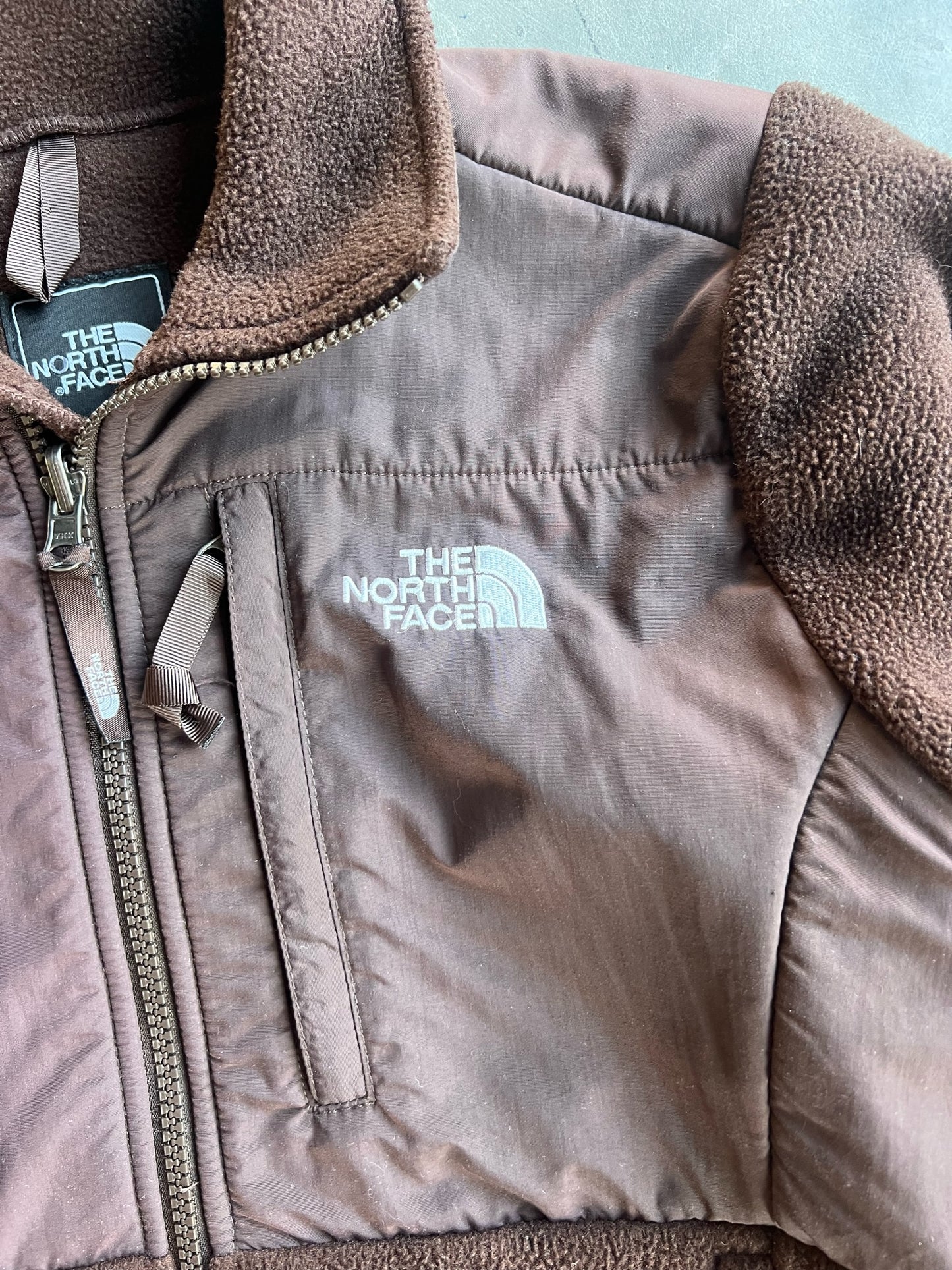 Vintage Brown Fleece North Face Zip Up - S