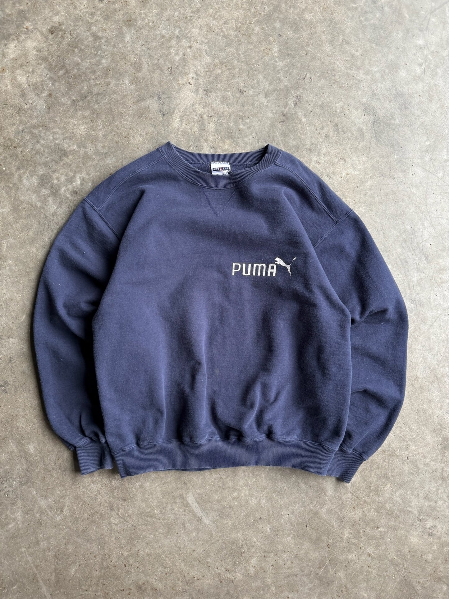 Vintage Navy Puma Crew - L