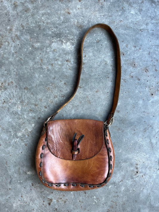 Vintage Leather Bag - OS