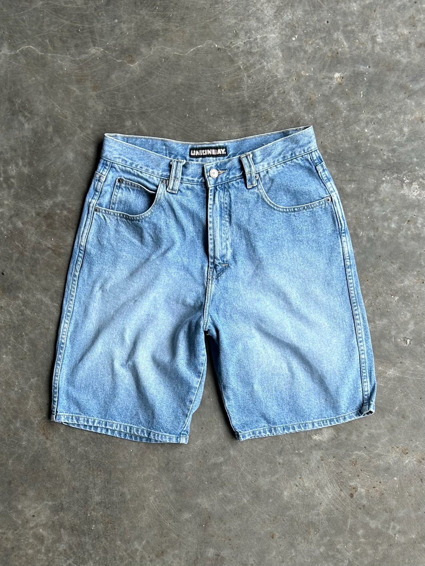 Vintage Light Wash Union Bay Carpenter Denim Shorts - 31