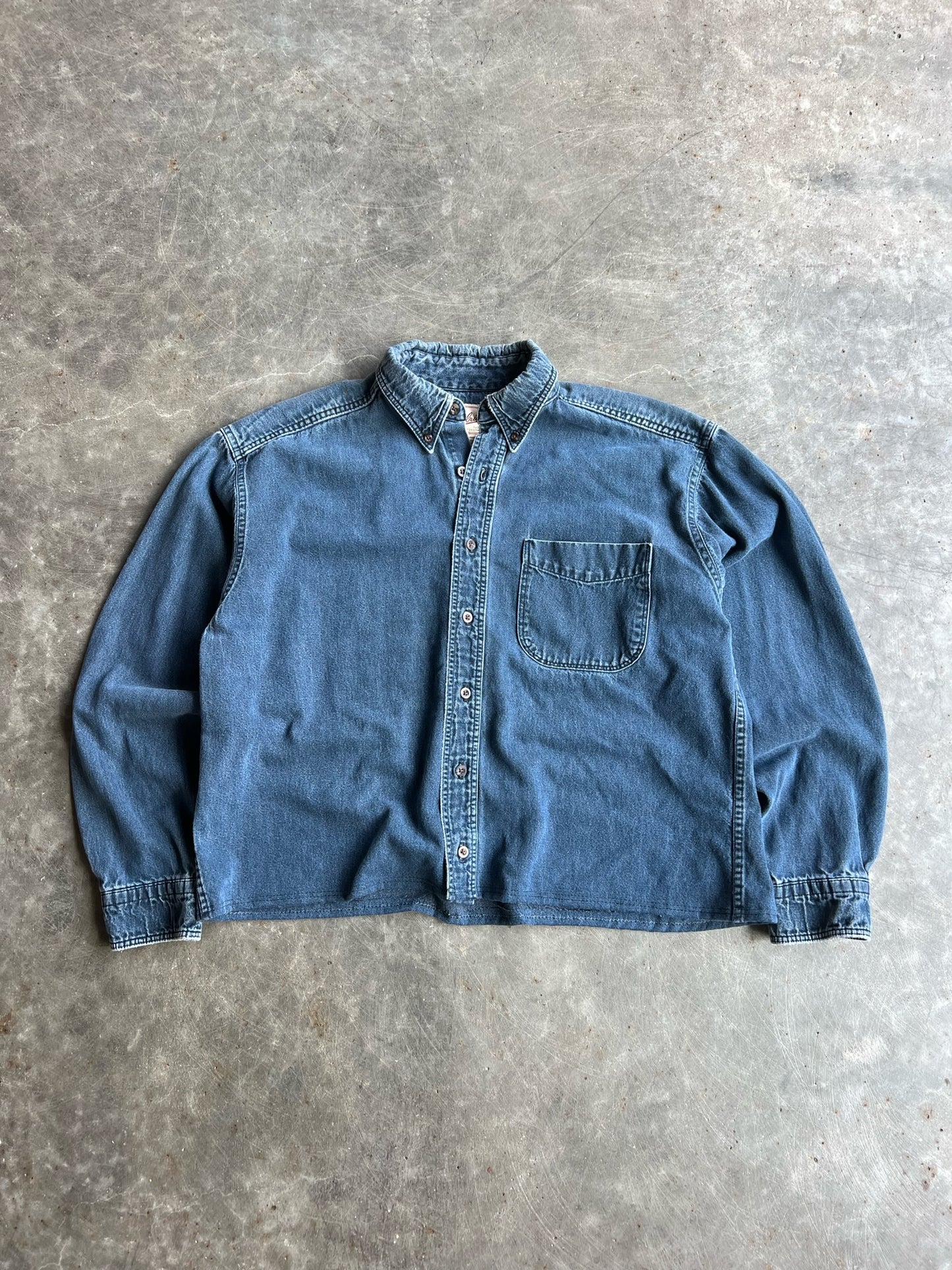 Vintage Woolrich Denim Button Up - L