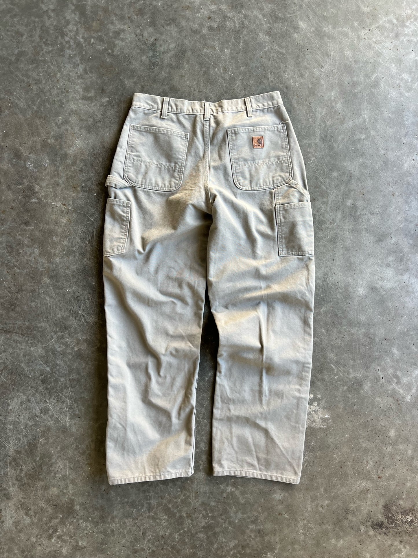 Vintage Beige Carhartt Carpenter Pants - 34