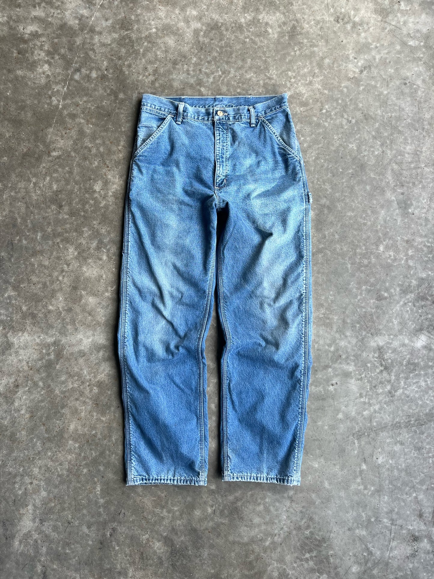 Vintage Flannel Lined Carhartt Carpenter Pants - 34