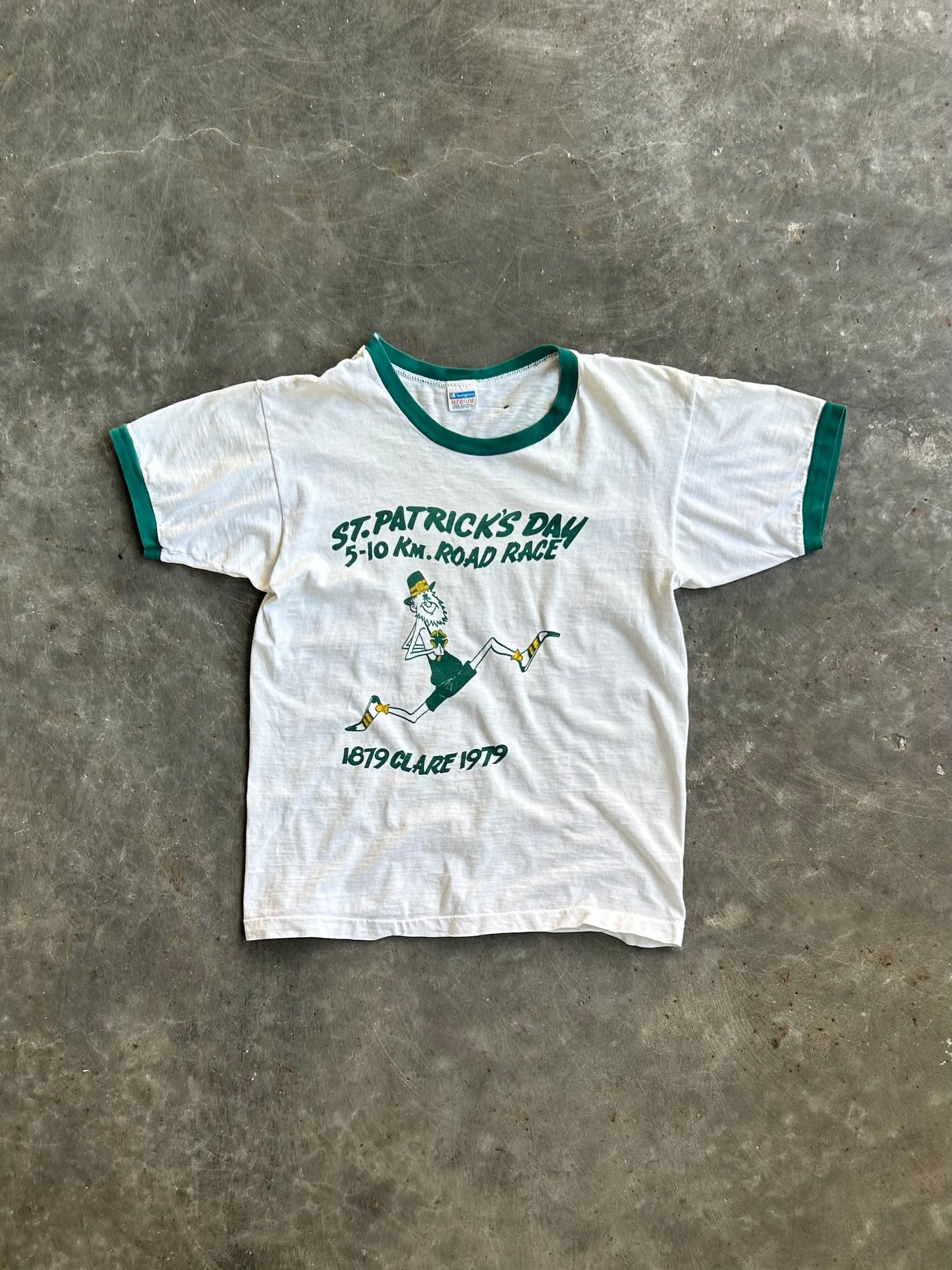 Vintage St. Patrick’s Day Road Race Ribbed Tee - M